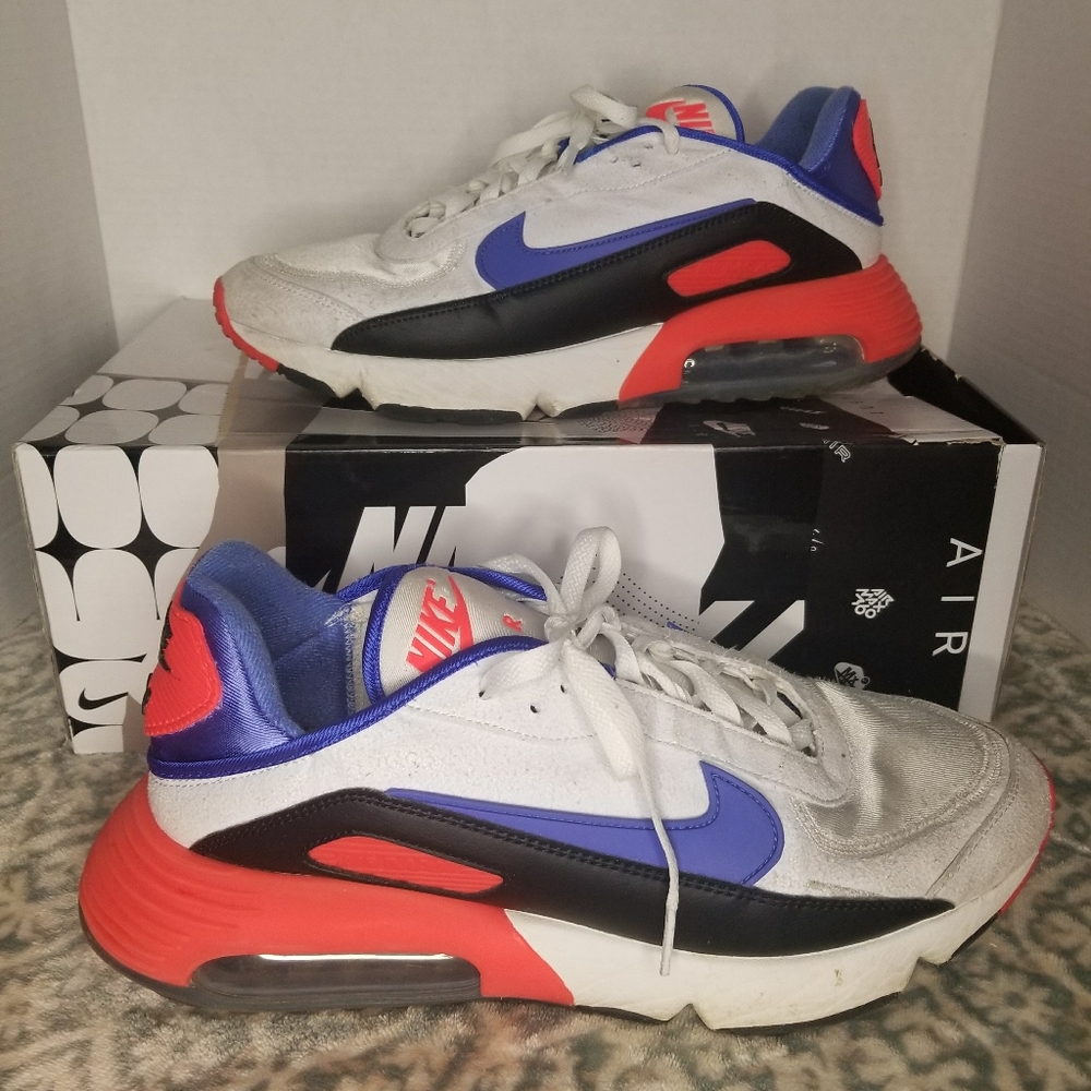 Nike Air Max 2090 EOI Size 12 Summit White Racer Blue And Black